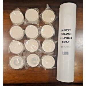 (12) William Marvy Company - Deluxe Shaving Soap Lot of 12 NIB Tube
